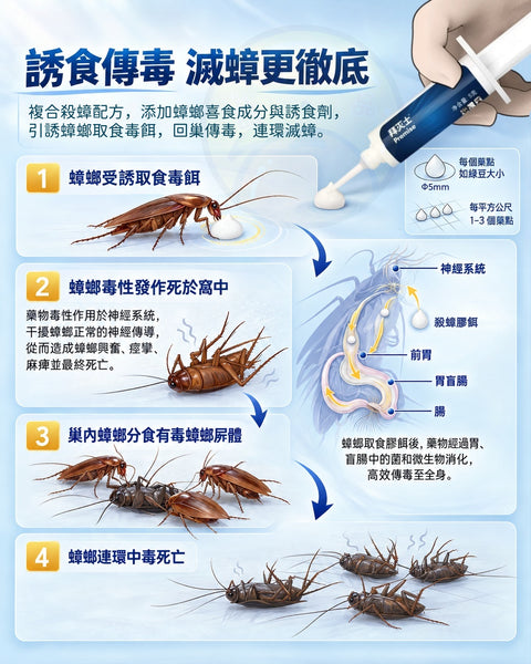 德國 Bayer 拜滅士曱甴藥 蟑螂藥｜曱甴藥餌 Permise Cockroach Killer