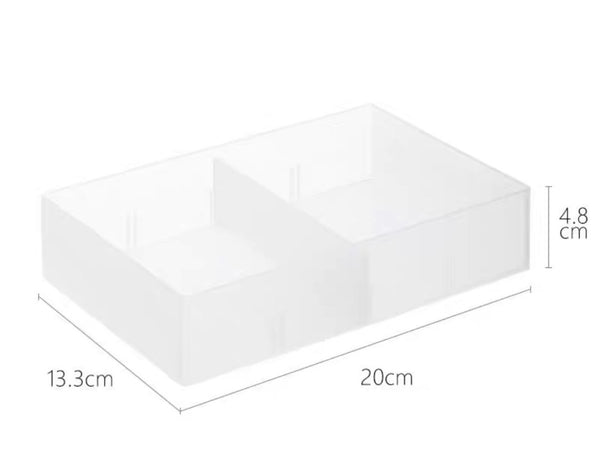 櫃桶分格盒 抽屜分格整理盒 抽屜收納盒 分隔板 化妝品雜物儲物盒 Storage Box , Clear Plastic Organizer Case ,Plastic Food Storage Organizer Bin Box