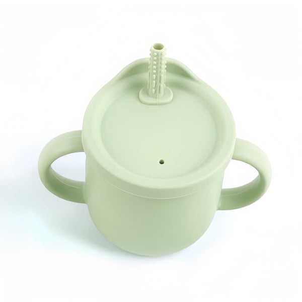 【食品級】YNI 日式矽膠兒童水杯 防滑雙耳握把 【Food-Grade】YNI Japanese-Style Silicone Kids' Water Cup with Non-Slip Dual Handles