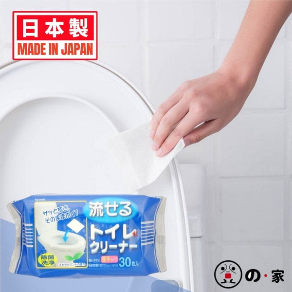 【日本製】日本馬桶清潔濕紙巾 潔廁濕巾 一次性可沖走 Japan Toilet Bowl Cleaning Wipes Disposable Flushable Wipes