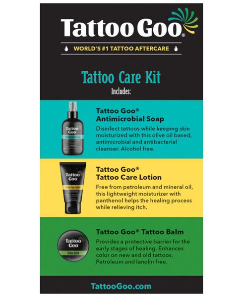 【美國製｜3件套裝】Tattoo Goo 紋身保養保色護理裝 Tattoo Goo tattoo Care Kit tattoos aftercare kit maintain vibrant color set