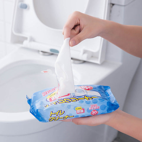 日本馬桶清潔濕紙巾 潔廁濕巾 一次性可沖走 Japan Toilet Bowl Cleaning Wipes Disposable Flushable Wipes