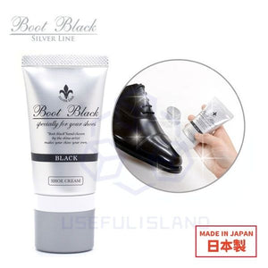 【日本製】Boot Black Silver Line 不髒手鞋油膏 黑色鞋油Boot Black Silver Line Shoe Polish Black Shoe Polish