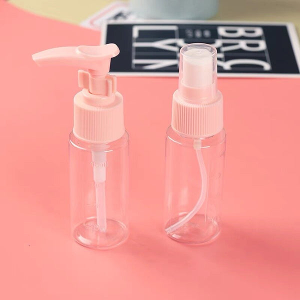 （7件裝）便攜旅行空瓶套裝 化妝品旅行套裝 (7 pcs) Portable Travel Bottle Set Cosmetic Travel Set