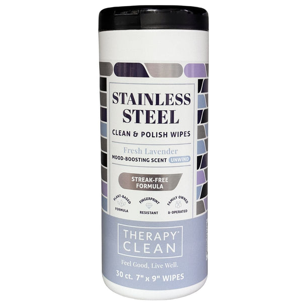 【美國製】不鏽鋼專用清潔拋光濕紙巾 Stainless Steel Cleaning and Polishing Wipes with Lavender Essential