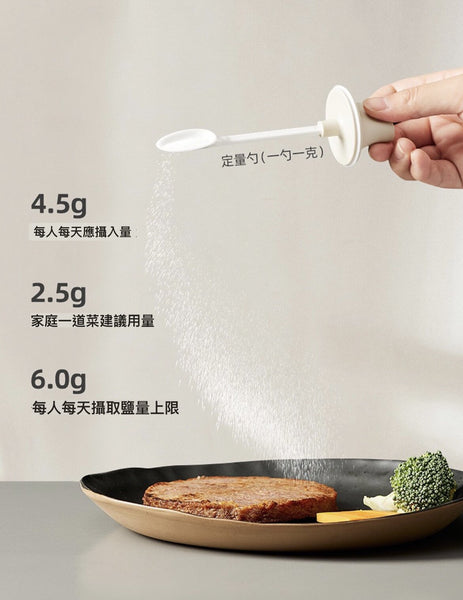 YNI 日式玻璃調料瓶 蓋勺一體 鹽罐 糖盒 Glass Seasoning Jars with Spoon and Lid Kitchen Seasoning Containers