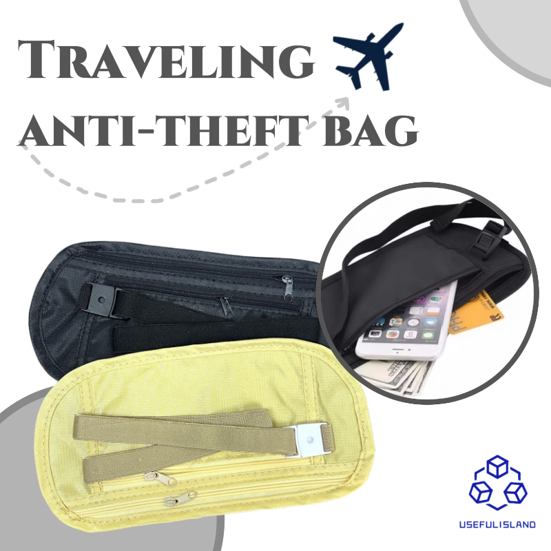 【防盜必備】旅行防盜包 貼身腰包 防盜包 護照包 【Anti-theft Essential Travel】Anti-theft Bag Sticky Waist Bag