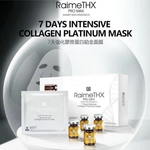 【韓國製】美白面膜PRO MAX 7天強化膠原蛋白鉑金面膜 Whitening Mask 7 Days Collagen Platinum Mask