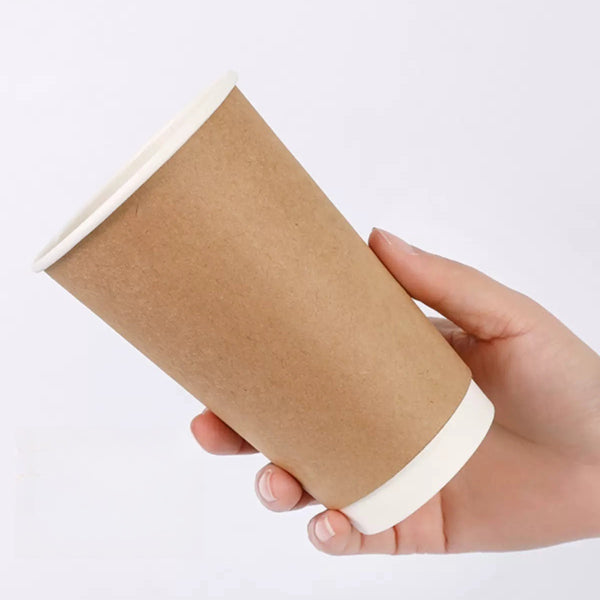 【50隻裝 | 尺寸可選】特厚雙層咖啡杯 防燙熱飲杯 隔熱中空杯 Extra Thick Double Layer Coffee Cups Hot Drinking Cups