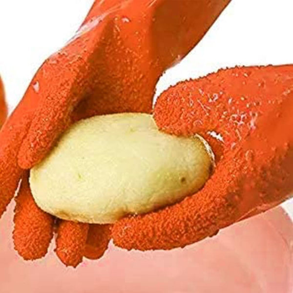 擦蔬果手套 擦皮手套 去薯仔皮手套  Potato Peeler Gloves Anti-Slip Vegetable Processing Tool Peeling Gloves