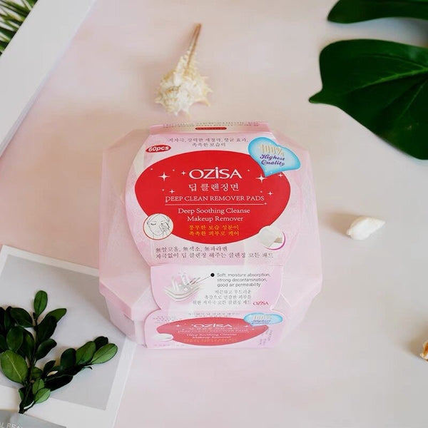 【60片】泰國製ozisa抽取式卸妝濕紙巾 卸妝棉  【Made in Thailand】ozisa Makeup Remover Cleansing Wipes