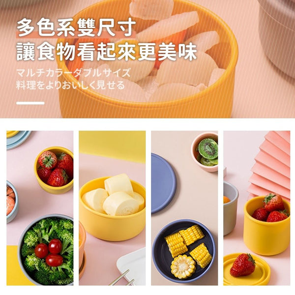 【耐高溫】YNI日式可微波便當盒 矽膠保鮮盒 微波保鮮盒 Microwave Bento Box Silicone Bowls