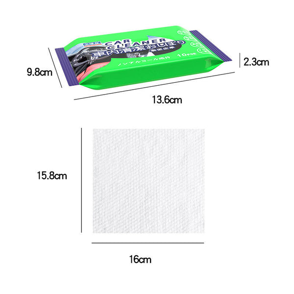 【10片x2包】車用內飾清潔濕紙巾 汽車座椅內飾濕紙巾  【10 pieces x 2 packs】Car Interior Cleaner Wipes for Dirt & Dust - Cleaning for Cars & Truck & Motorcycle