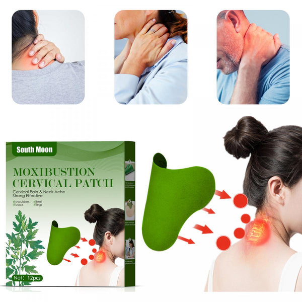 【12片】South Moon 艾草肩頸按摩貼 天然草本肩頸貼 South Moon  Mugwort shoulder and neck massage paste natural herbal