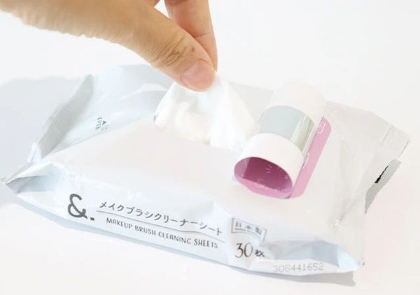 【日本製|30枚】日本化妝掃清潔濕紙巾 【Made in Japan|30PCS】Makeup Brush Cleaning Wipes