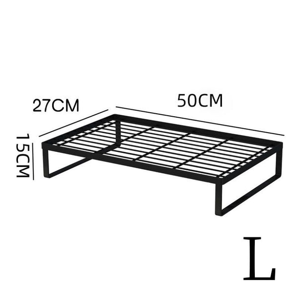 【優質碳鋼】廚房煤氣灶蓋板 黑色置物架 Gas stove cover