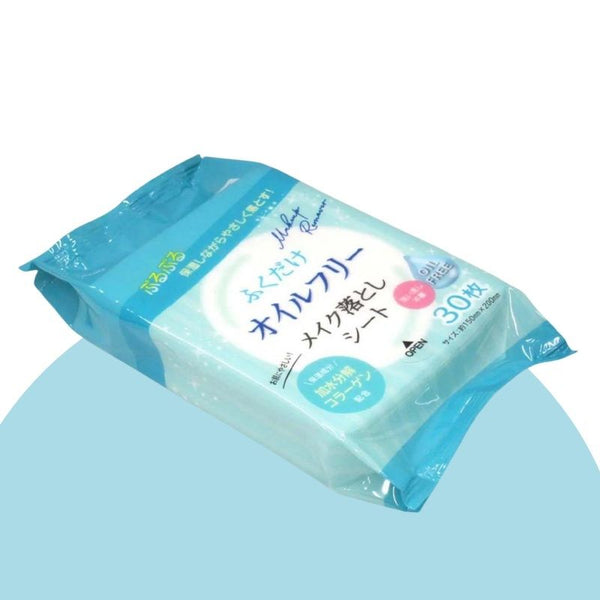 【日本製 | 30枚入】日本膠原蛋白卸妝濕紙巾 【Made in Japan | 30pcs】Japan Makeup Remover Wipes
