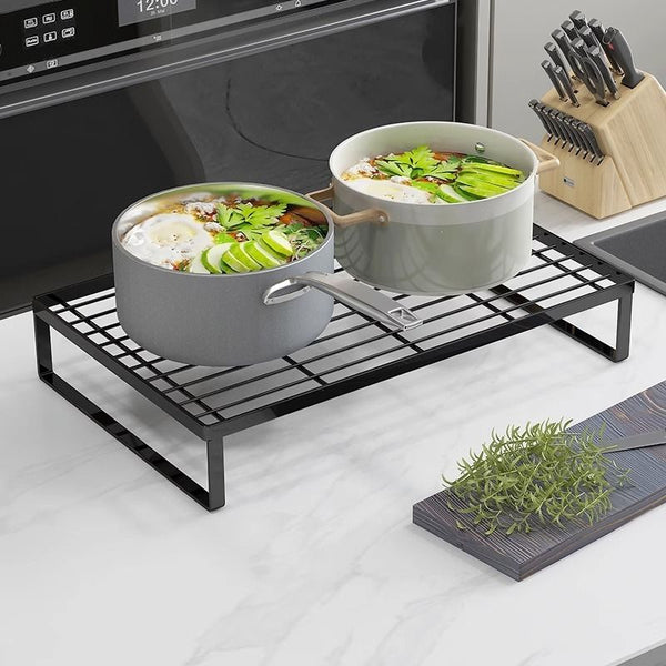 【優質碳鋼】廚房煤氣灶蓋板 黑色置物架 Gas stove cover