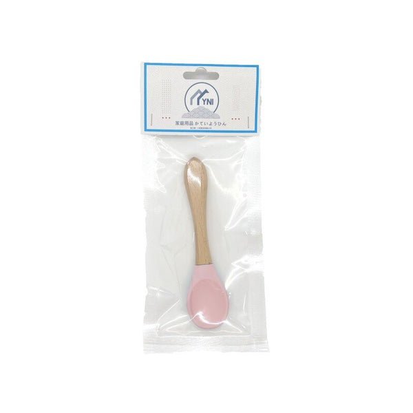 YNI 日式寶寶兒童軟匙羹 食品級硅膠匙羹 木柄勺  Baby children's soft spoon food grade silicone spoon