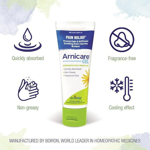 【法國製】Boiron Arnicare 止痛凝膠 緩解肌肉酸痛舒緩凝膠 （45g）Boiron Arnicare Gel quickly absorbed Pain Relief Gel