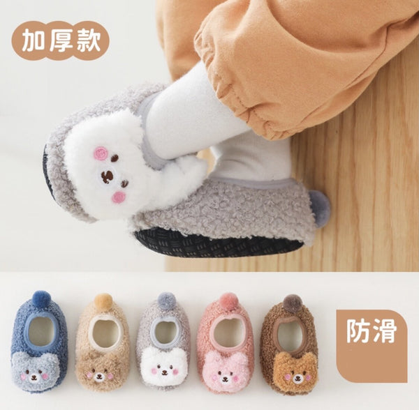 【初生-2歲】嬰兒地板襪 初生嬰兒襪 加厚寶寶地板鞋 嬰兒襪 【Newborn-2years old】Baby non slip socks toddler socks new born kids warm socks winter socks