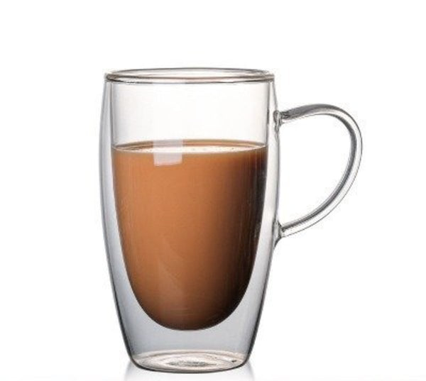 【雙層玻璃 | 帶手柄】耐熱玻璃杯 咖啡杯 Double Walled Insulated Mugs with Handle