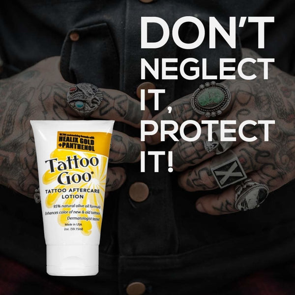 【美國製】Tattoo Goo 紋身護理潤膚膏 敏感皮膚 保濕  (2ozs) Tattoo aftercare Lotion with Healix Gold