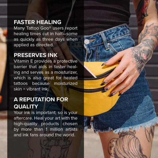 【美國製】Tattoo Goo 紋身護理潤膚膏 敏感皮膚 保濕  (2ozs) Tattoo aftercare Lotion with Healix Gold