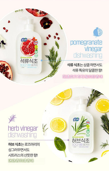 【韓國製】LION 天然石榴醋洗碗精 植物配方溫和不傷手洗潔精 【Made in Korea】LION Natural Pomegranate Vinegar Dishwashing Liquid