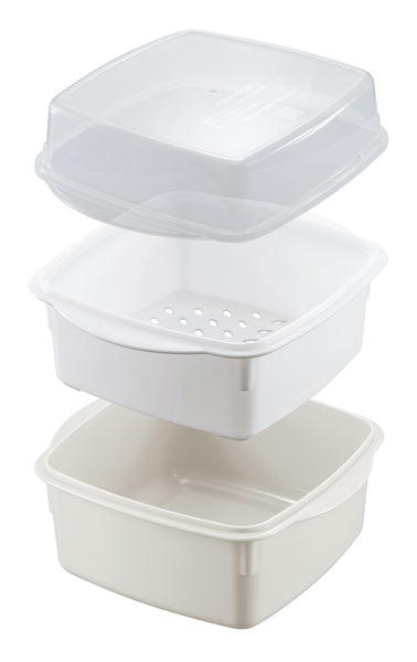 【日本製 | 尺寸可選】日本sanada 多功能微波盒 【Made in Japan】Microwave Steamer basket