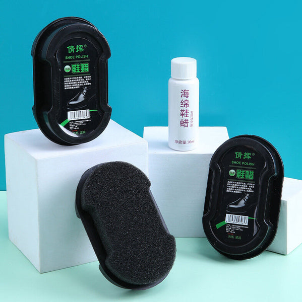 【雙面可用】多功能保養海綿鞋蠟 擦鞋蠟 【Double-sided usable】Shoe Polish Sponge Instant Shoe Shine Sponge for All Leather Stuff and All Leather Colors