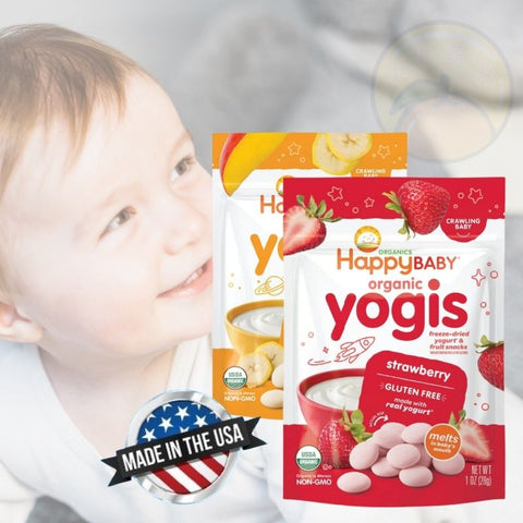 【美國製 | 2包裝】Happy Family Organics 有機士多啤梨乳酪粒 Banana Mango Flavor Yogurt