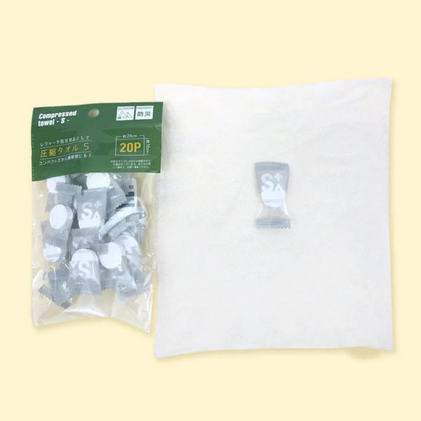 【日本製 | 獨立包裝】日式壓縮面巾/旅行壓縮毛巾 Japanese Compressed Face Towel Compressed Towel