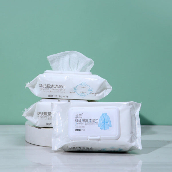 【80片】一次性羽絨清潔濕紙巾 衣服外套清潔濕紙巾 【80 pcs】Disposable Down Cleaning Wipes Jacket Cleaning Wipes