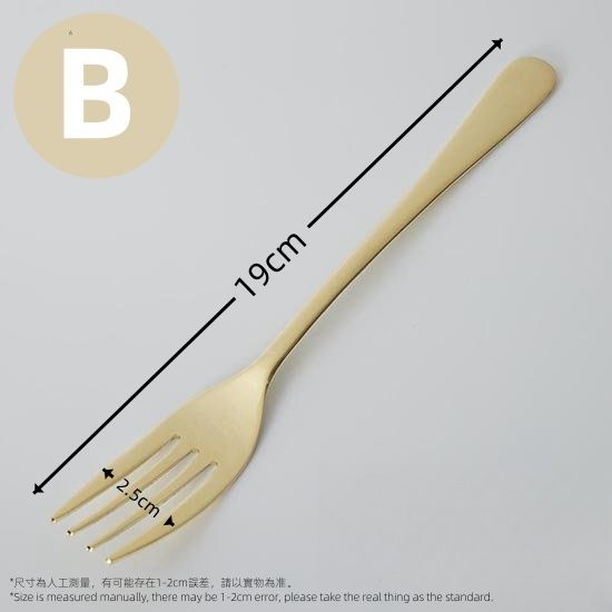 【日本製 | 2件裝】日本TSUBAME不鏽鋼金色匙羹/叉子 【 Made in Japan | 2pcs】 TSUBAME Stainless Steel Gold Spoon/Fork
