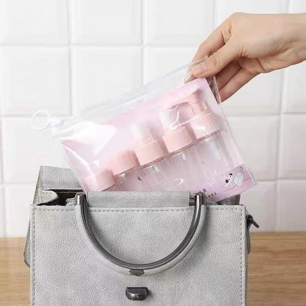 （7件裝）便攜旅行空瓶套裝 化妝品旅行套裝 (7 pcs) Portable Travel Bottle Set Cosmetic Travel Set