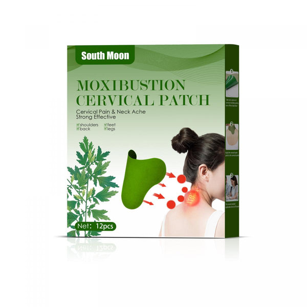 【12片】South Moon 艾草肩頸按摩貼 天然草本肩頸貼 South Moon  Mugwort shoulder and neck massage paste natural herbal