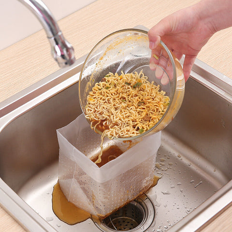 【30隻】廚房瀝水垃圾袋 廚餘瀝水袋 鋅盤濾袋 【30PCS】Kitchen drain garbage bag sink filter bag sink drain strainer food catcher
