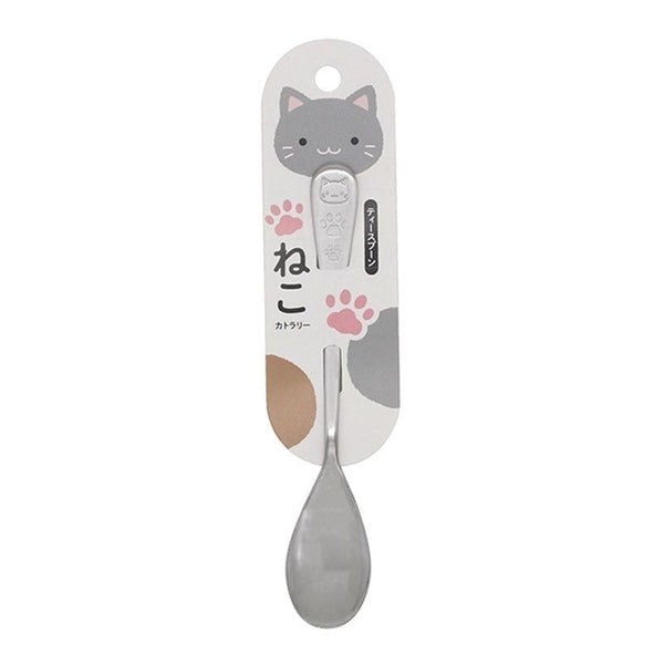 【日本製】不鏽鋼貓臉茶匙 貓爪造型匙羹  【Made in Japan】Japanese stainless cat spoon for coffee and desserts