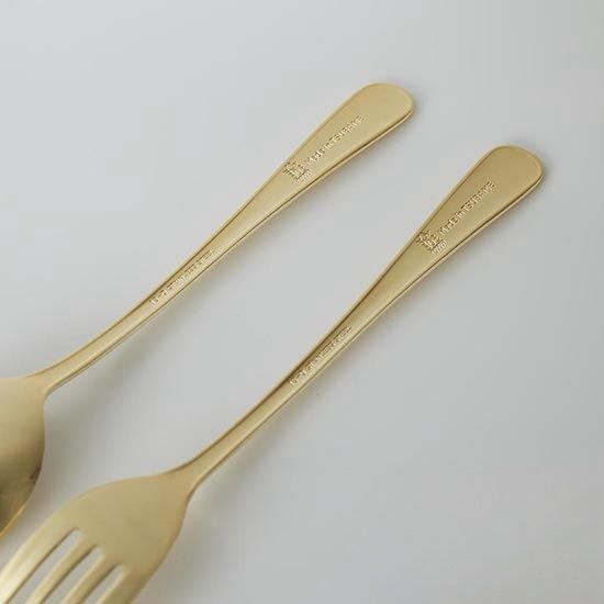 【日本製 | 2件裝】日本TSUBAME不鏽鋼金色匙羹/叉子 【 Made in Japan | 2pcs】 TSUBAME Stainless Steel Gold Spoon/Fork