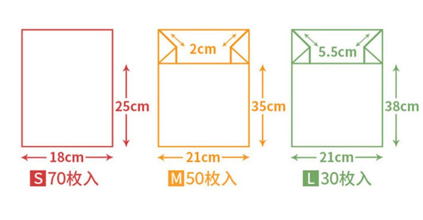 日本製保鮮袋 食物密實袋 (S) Japan Food Storage Bag Sandwich Bag (S)