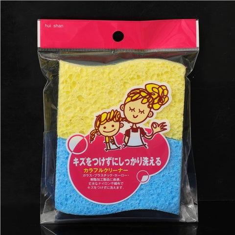 雙層木漿海綿百潔布 Double-layer wood pulp sponge