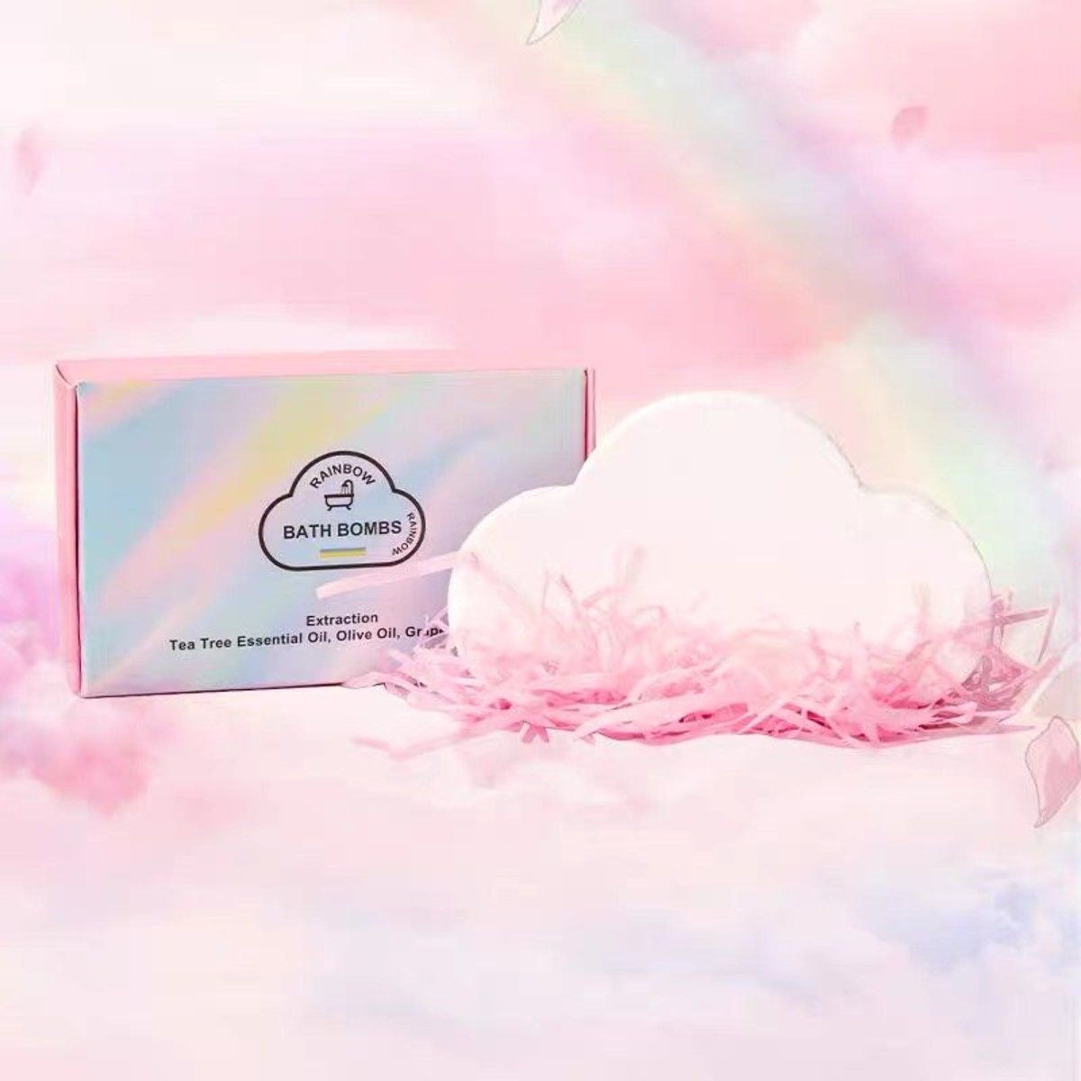彩虹浴球浴鹽 rainbow bath bombs
