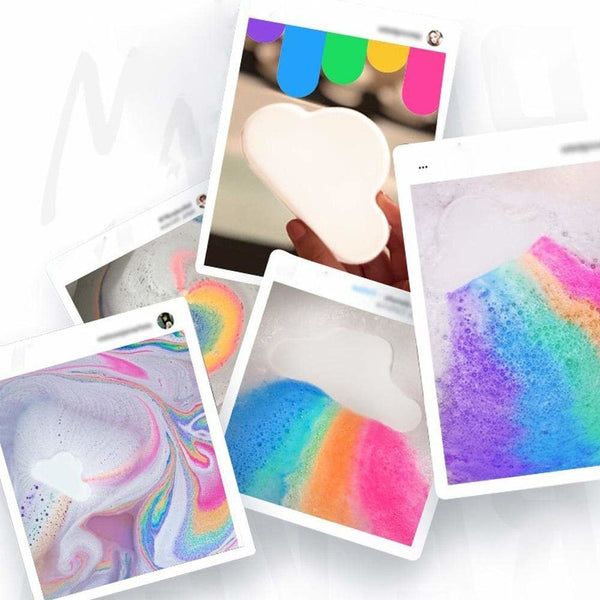 彩虹浴球浴鹽 rainbow bath bombs