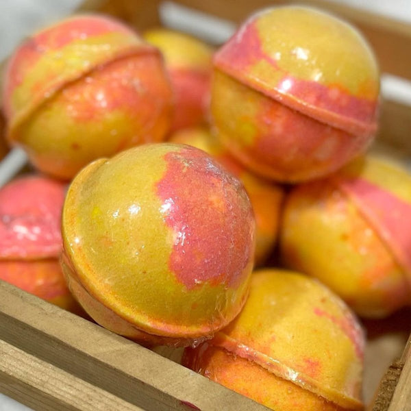 【4粒雞蛋盒裝】彩色浴球 【4PCS】bubble bath bombs