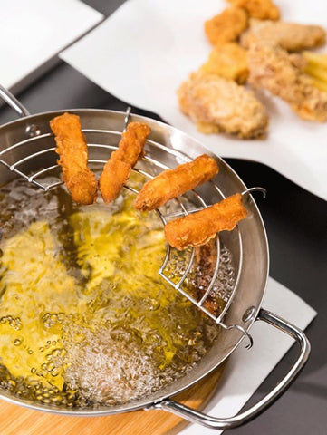 日本不銹鋼天婦羅油炸鍋 Japan stainless steel fryer tempura pan