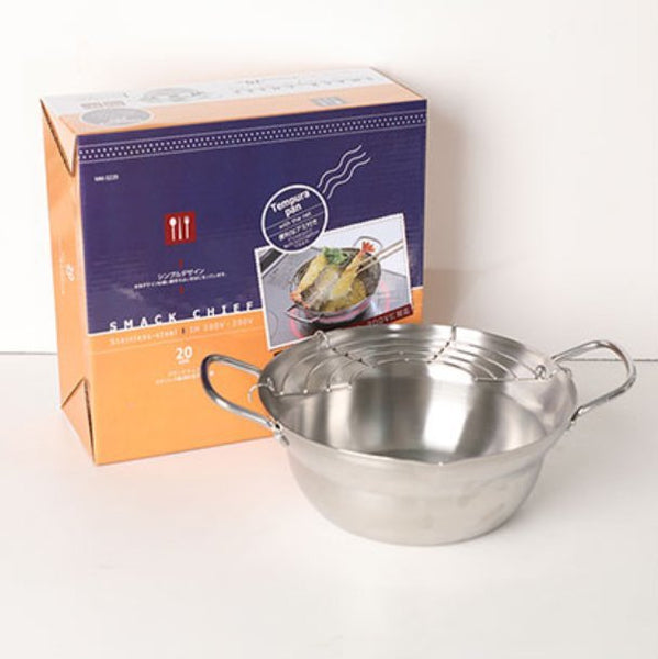 日本不銹鋼天婦羅油炸鍋 Japan stainless steel fryer tempura pan
