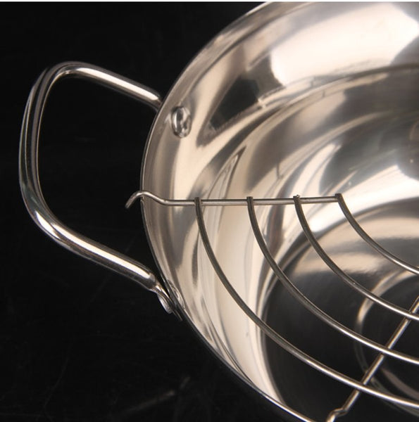 日本不銹鋼天婦羅油炸鍋 Japan stainless steel fryer tempura pan