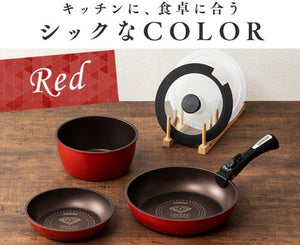 IRIS日式可拆式鑽石不粘平底鑊(六件裝) Japan IRIS Diamond coating frying pans & pot(6pcs set)