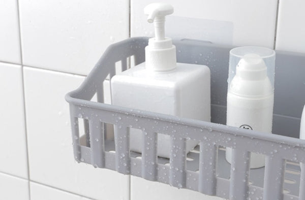 免打孔浴室置物 punch-free bathroom shelf storage basket